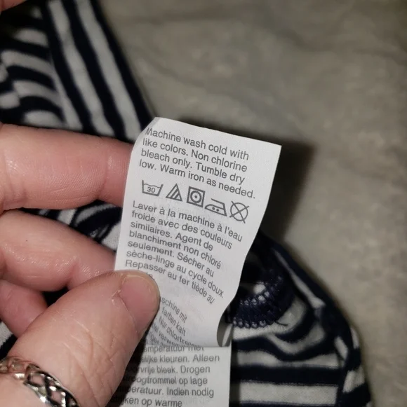 🧡𝅺j.crew Striped Open Back Top - Picture 4 of 6